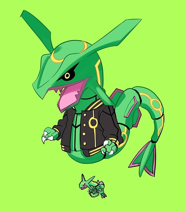 Animal Crossing x Pokemon Rayquaza! My first video to hit 1000 views 😭 figured I'd finally show off the other Pokemon that were in the video. Link in my bio to my channel or just look up Drawing With Moxie ✍️ I wanna do a sequel video, who else woul