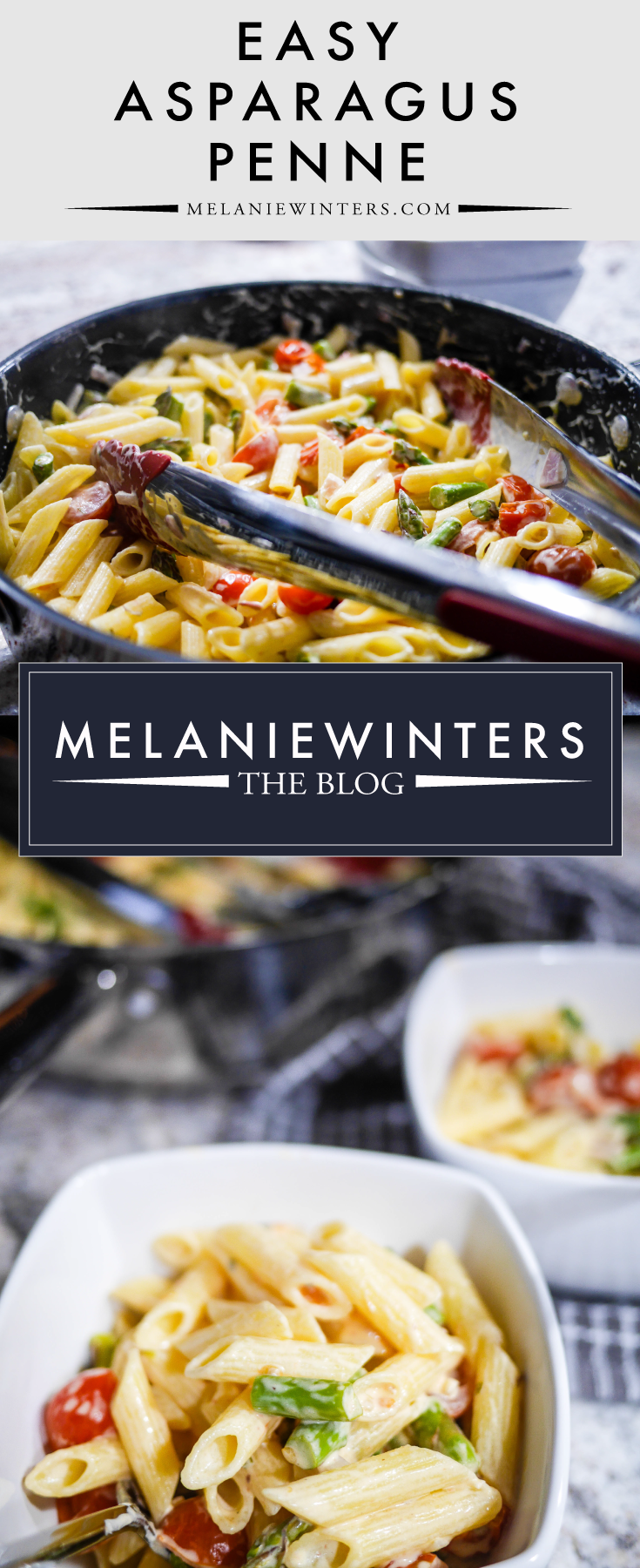 Another simple pasta dish that is ready in the time it takes to cook penne. Pick up those veggies, this one's going to be a weekly staple.