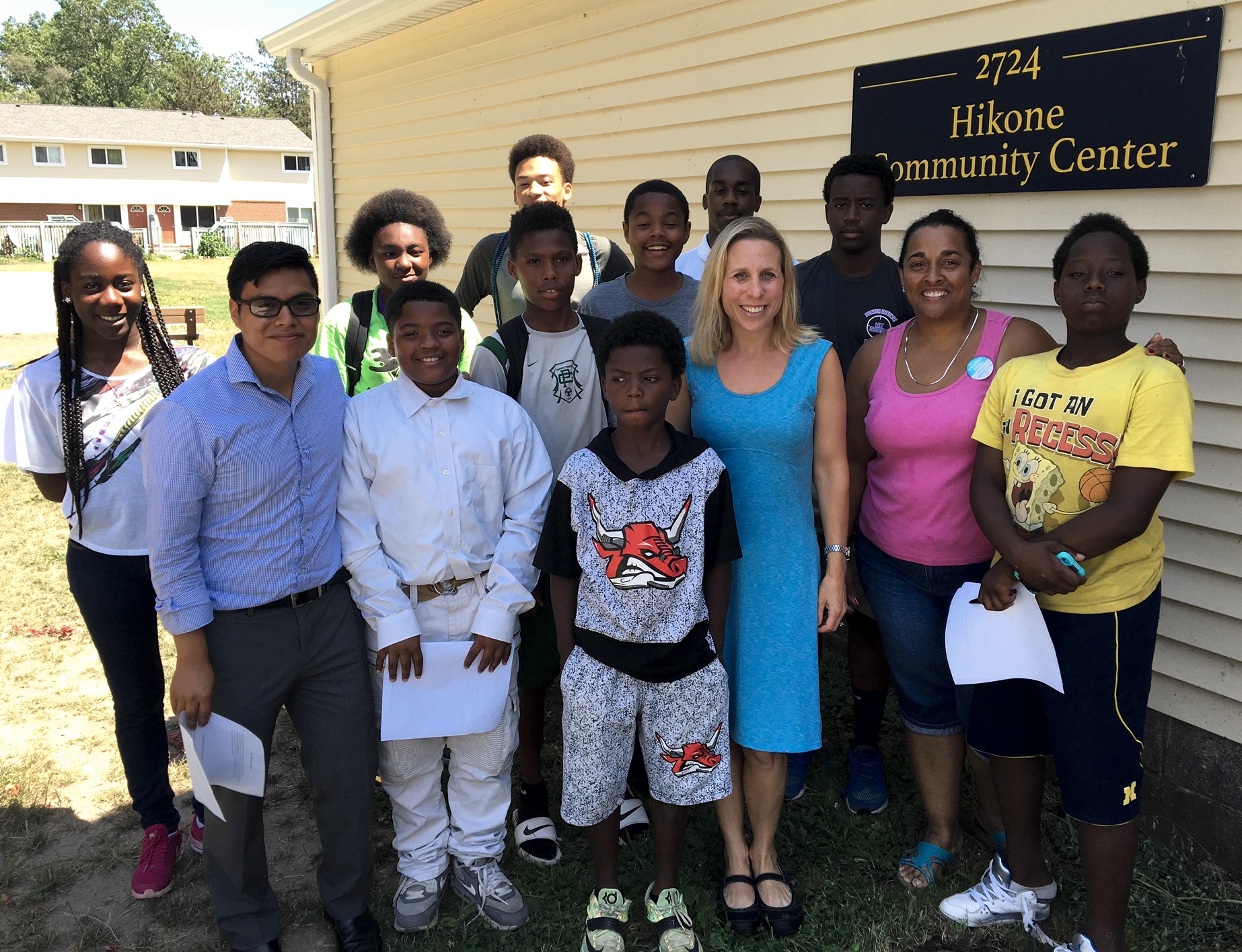 Daniel Lopez (front row, far left) led a civic teen leadership workshop in 2016 in partnership with CivCity and the Community Action Network! It included sessions with local elected officials, including Ann Arbor Public Schools trustee Susan Baskett and Ann Arbor City Councilmember Julie Grand, who are in this group photo.
