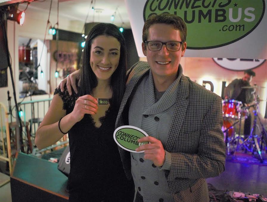 Jacqueline, CEO of Connects Columbus, with Timothy Wolf Starr, founder of Small Business Beanstalk