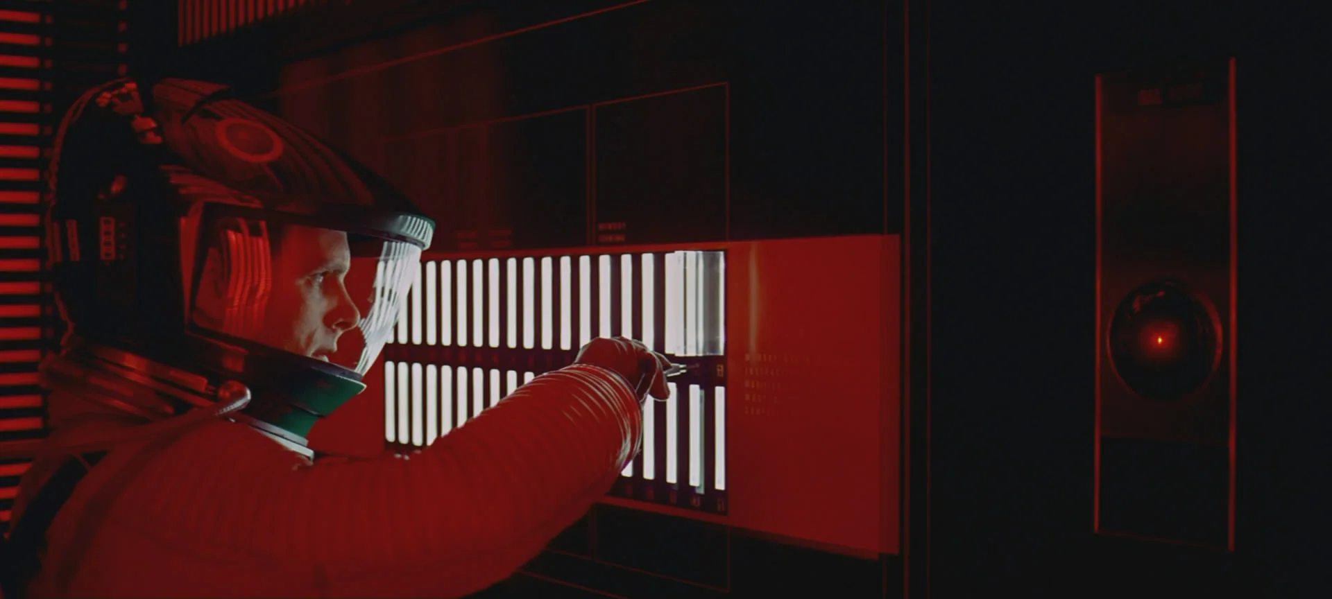 Stanley Kubrick's brilliant '2001 a Space Odyssey' utilizes color to reinforce narrative elements of the story. Read more on Kubrick's approach to color here .
