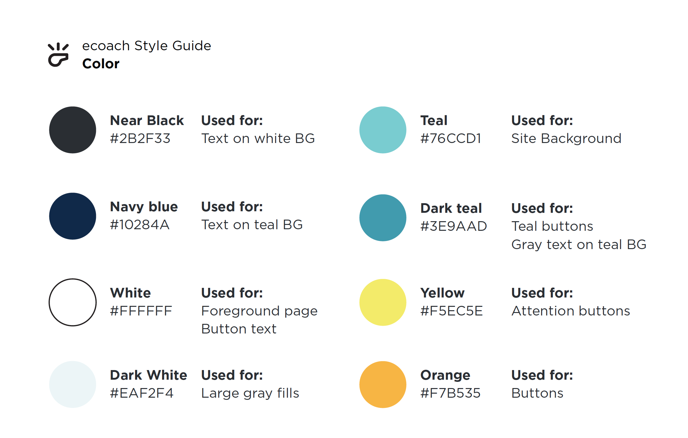 I designed a color palette for ECoach to differentiate it from other University of Michigan tools. The goal was a fun and approachable interface.