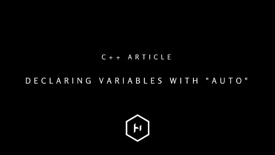Declaring variables with "auto" in C++