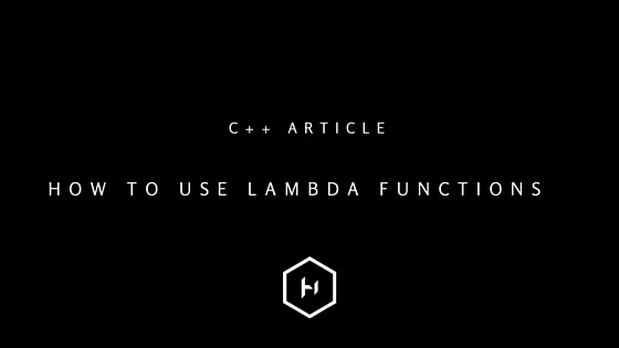 How to use Lambda functions in C++