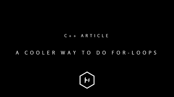 A cooler way to do For-loops in C++