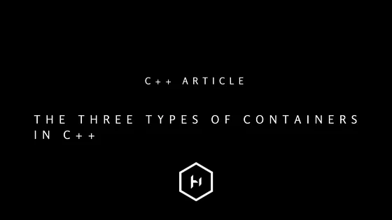 The three types of containers in C++