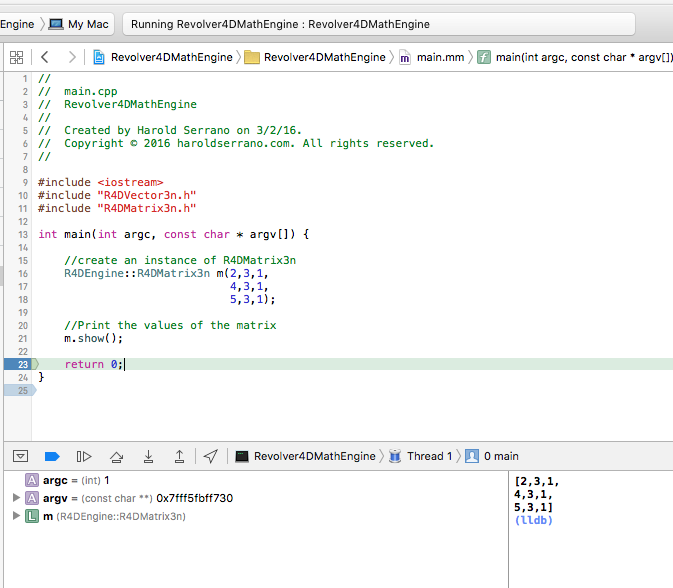 Creating a Matrix Instance