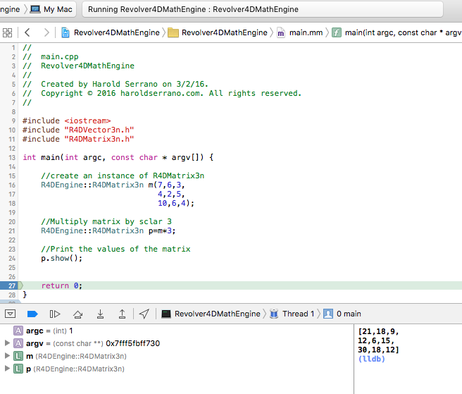 Matrix Scalar Multiplication