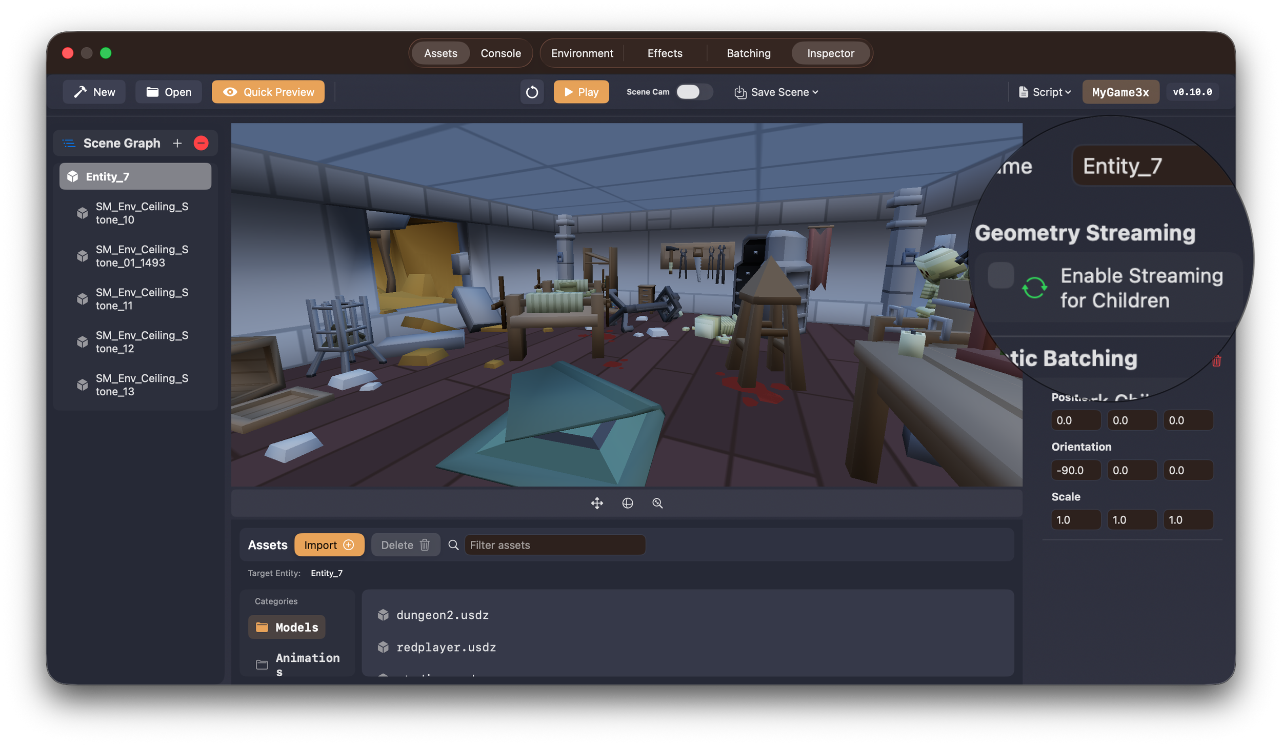 Lessons Learned While Adding Geometry Streaming