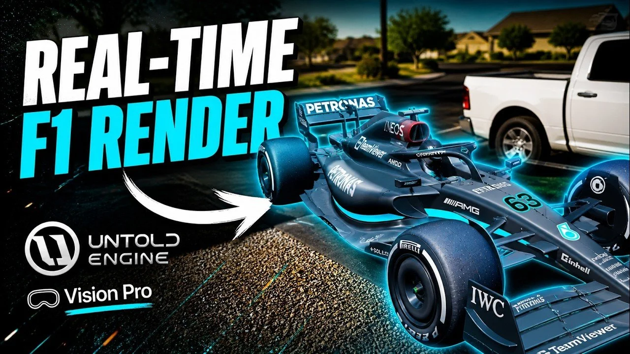 I Rendered an F1 Car in Real Life (Vision Pro) | Untold Engine