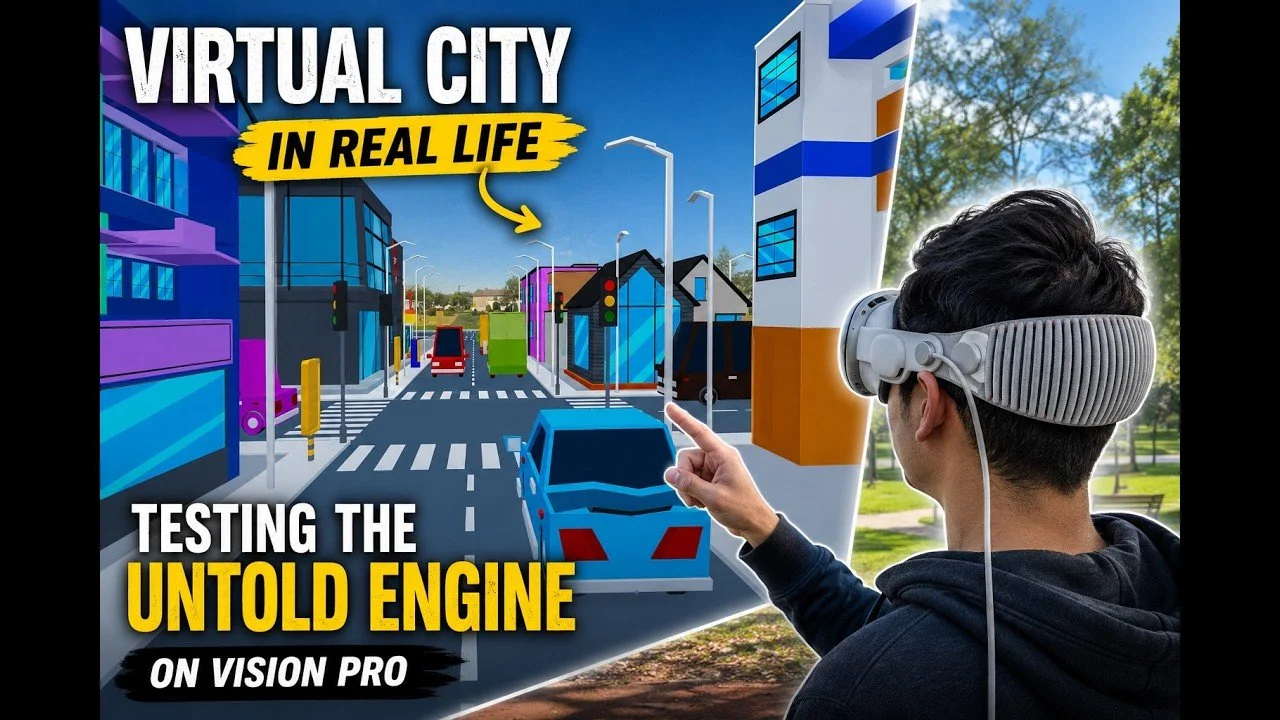 Can the Untold Engine Stream a Virtual City on Vision Pro?