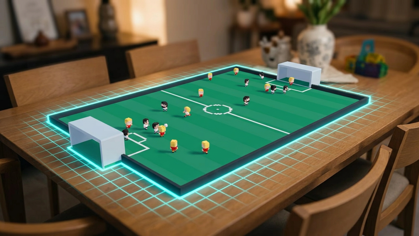 I Turned My Dining Table into a Soccer Stadium