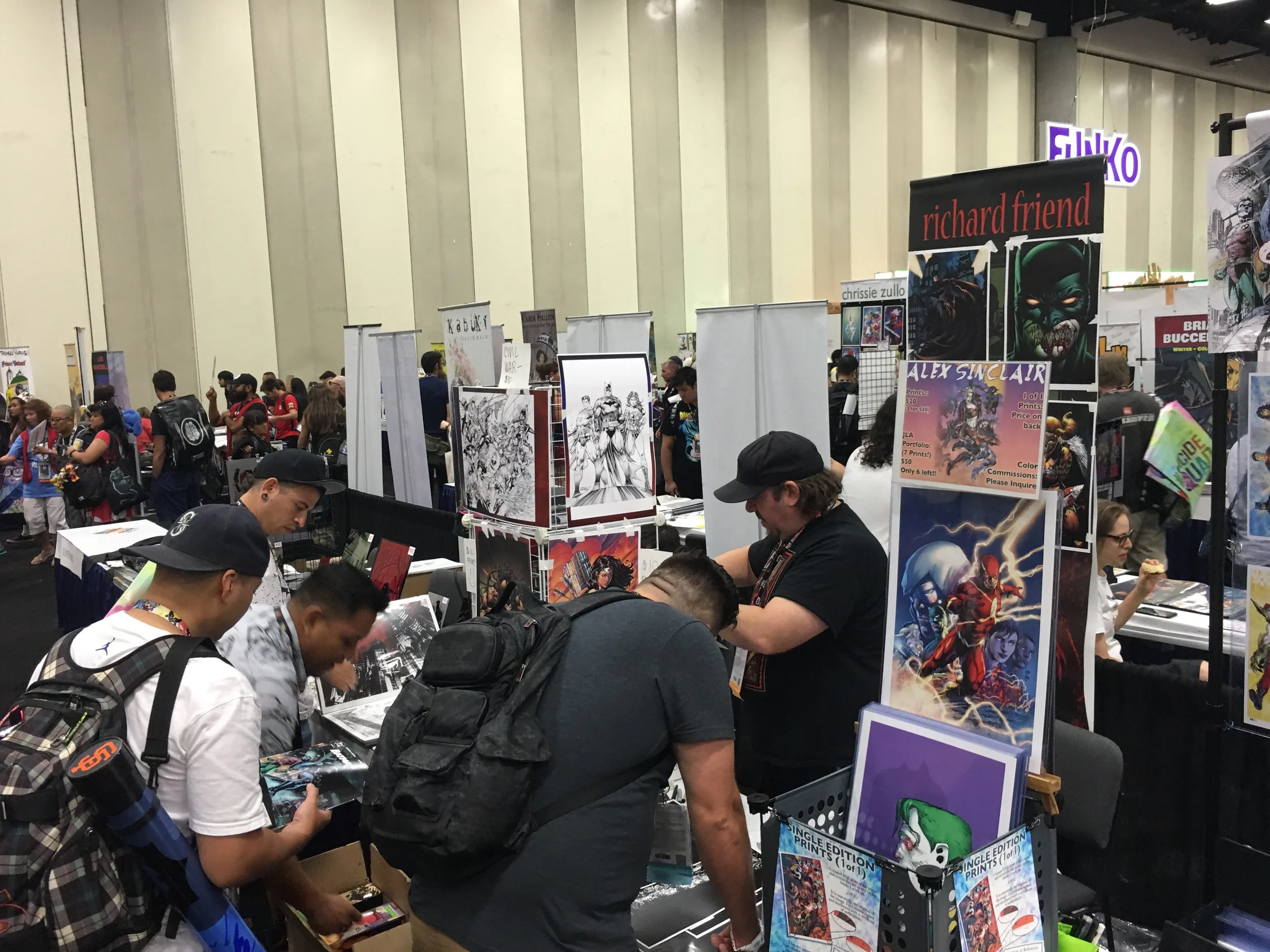 Artists in artist alley - Richard Friend