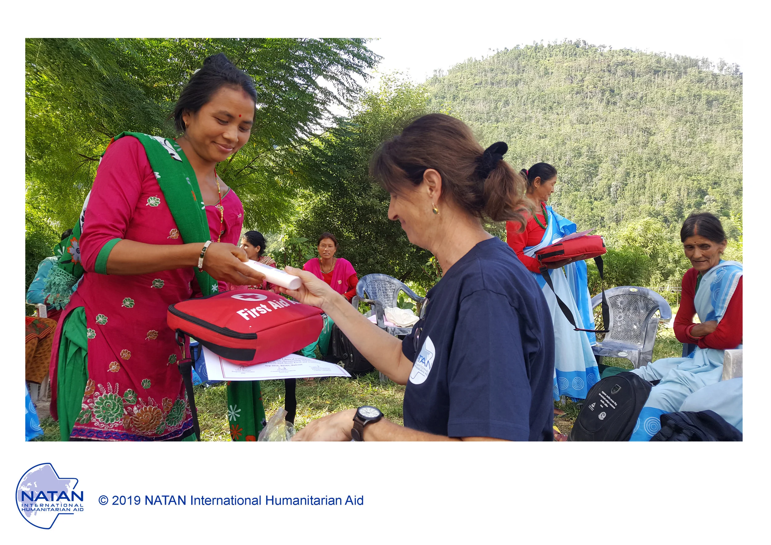 nepal 2016 - local midwives and community health volunteers graduate from natan training program on reproductive health in the Dahding region, following natan’s earthquake relief operation the previous year.