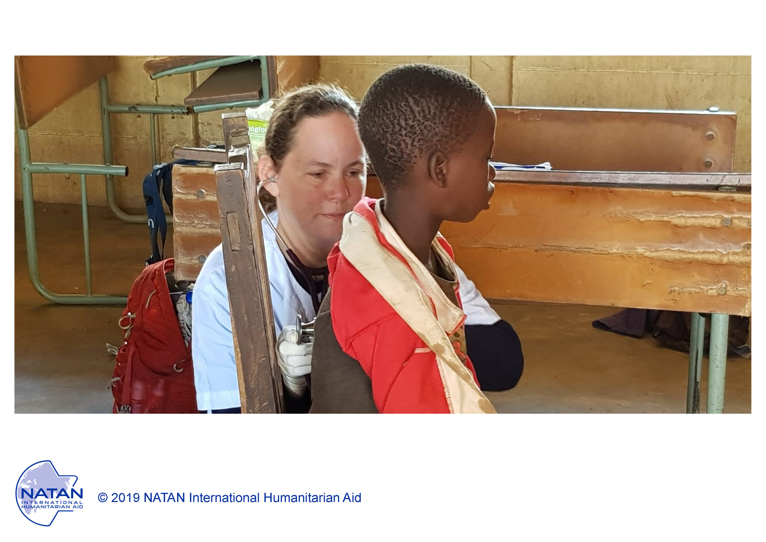 MOZAMBIQUE 2019: NATAN MD PROVIDEs PRIMARY MEDICAL CARE to a child in a remote village IN BEIRA REGION OF MOZAMBIQUE FOLLOWING CYCLONE IDAI