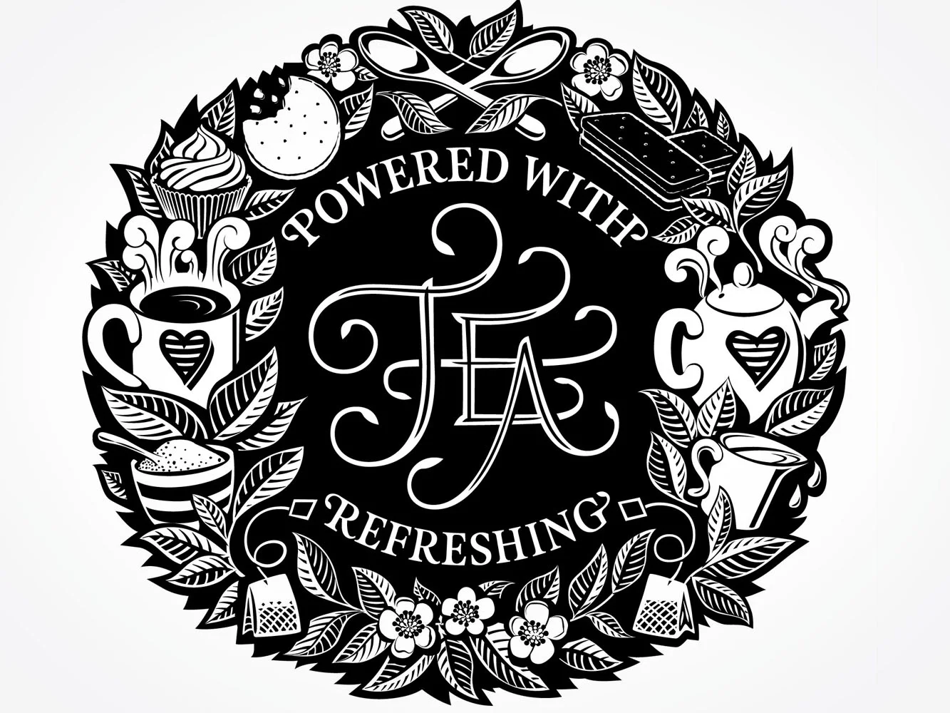 Powered with Tea Laurel