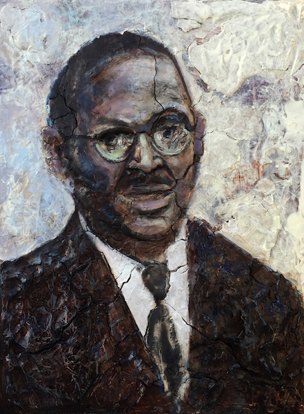 Portrait of Reverend Clementa Pinckney, 24" x 18", 2017