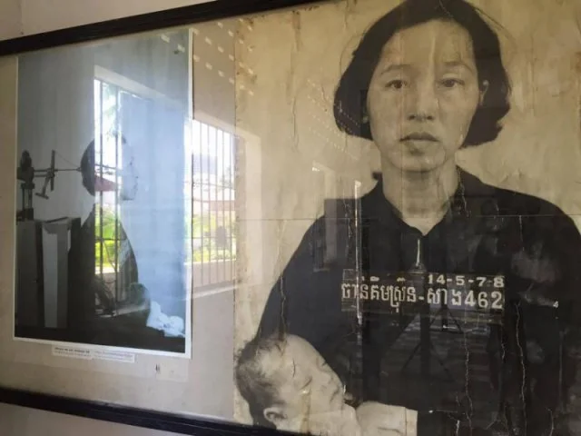 鑽腦機相片,右面是疑受鑽腦酷刑的母子