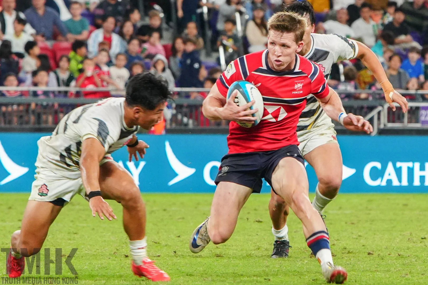 The Hong Kong China Men's XV rugby team hosted a Japan XV side /TMHK