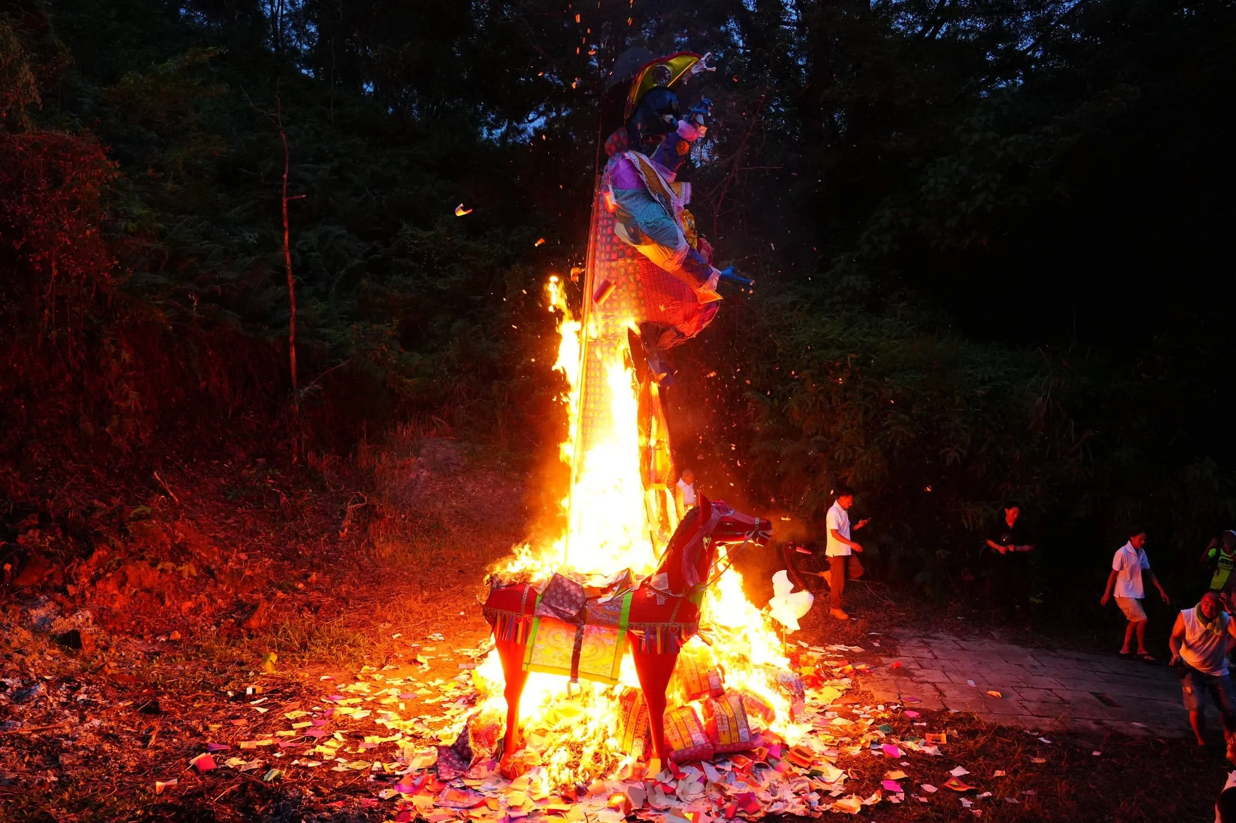 the hungry ghost festival in Kwu Tung/ TMHK