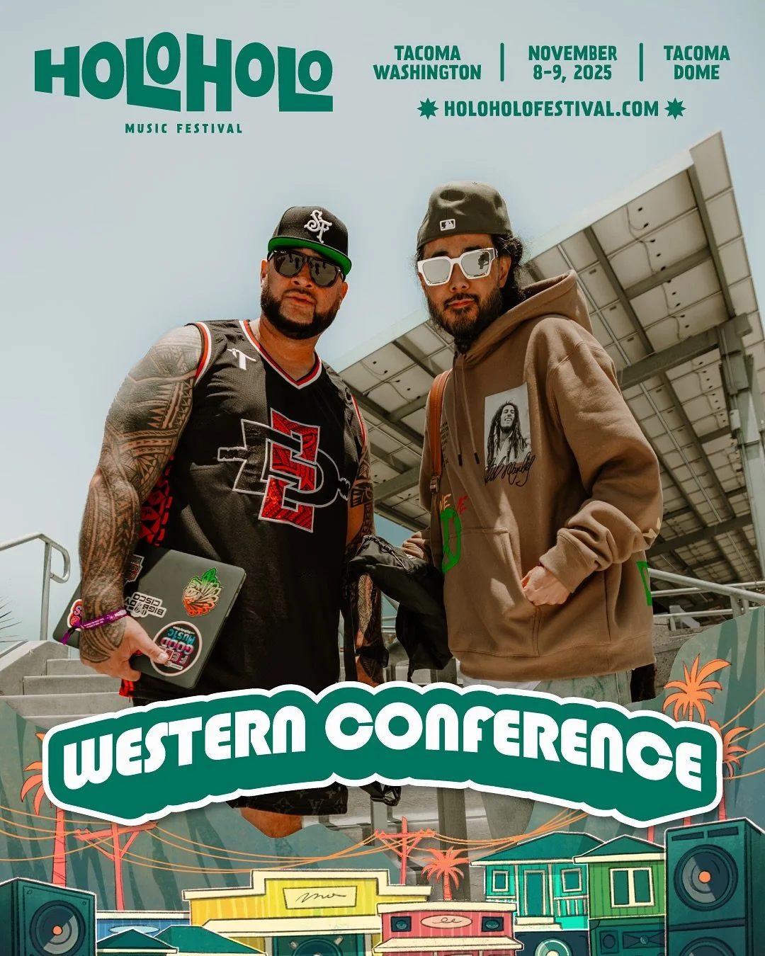 blessed aloha friday 😎🤙🏽 @holoholofest TACOMA tix are NOW ON-SALE!! Nov 8-9 @thetacomadome see you guys there!

🎫 link in my bio or go to holoholofestival.com
🚾 @westernconference_ @bigbodycisco