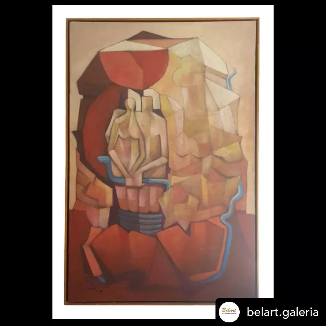 Repost 🙏🏼🤩 &bull; @belart.galeria CANDIDA PEÑA (MÉXICO)
&quot;Atrapados en el paraiso&quot;
Acrílico sobre tela 
Firmado y fechado 89.
Medidas 179 X 119cm.
DISPONIBLE.
Agradecemos a la Arq. Cándida Peña. por la verificación de autenticidad d