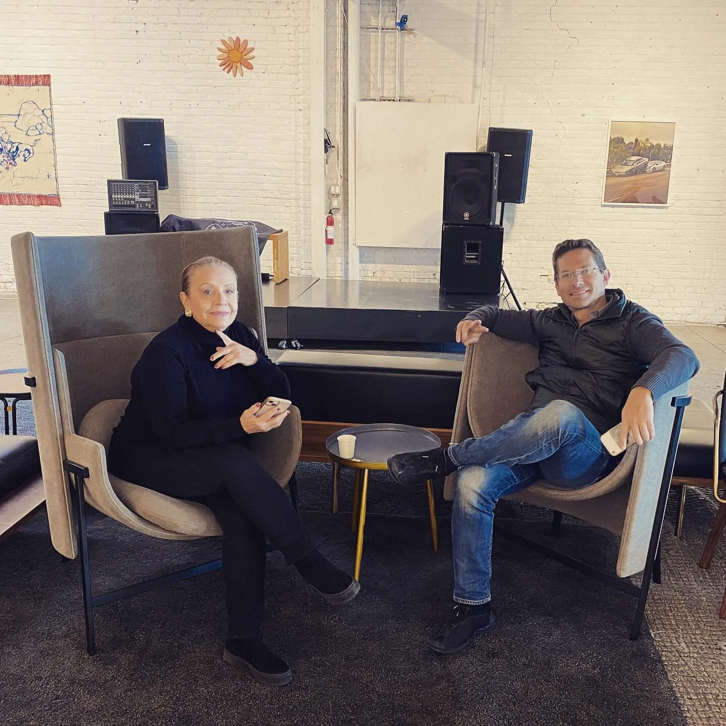 Con la visita de Puebla @pacolandero un gusto tenerte por ac&aacute;. #artstudio