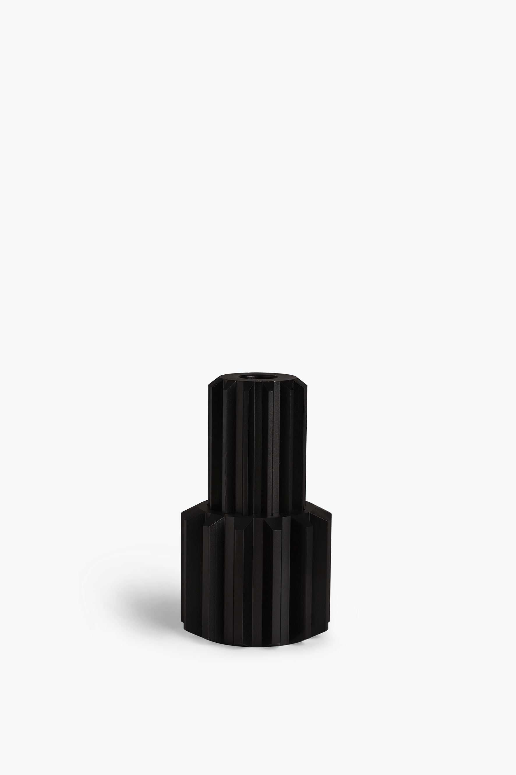 Gear Candle Holder Tall + Wide Black.png