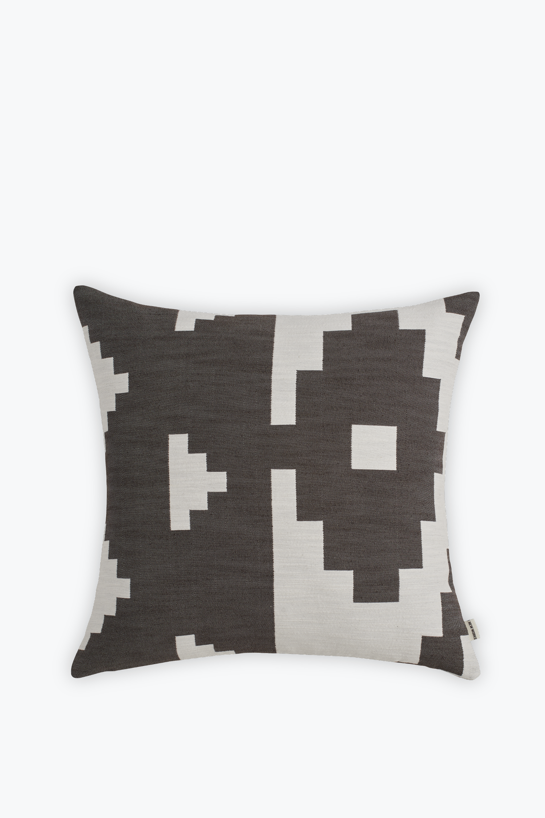 Ikat Cushion Dark Brown, Large.png