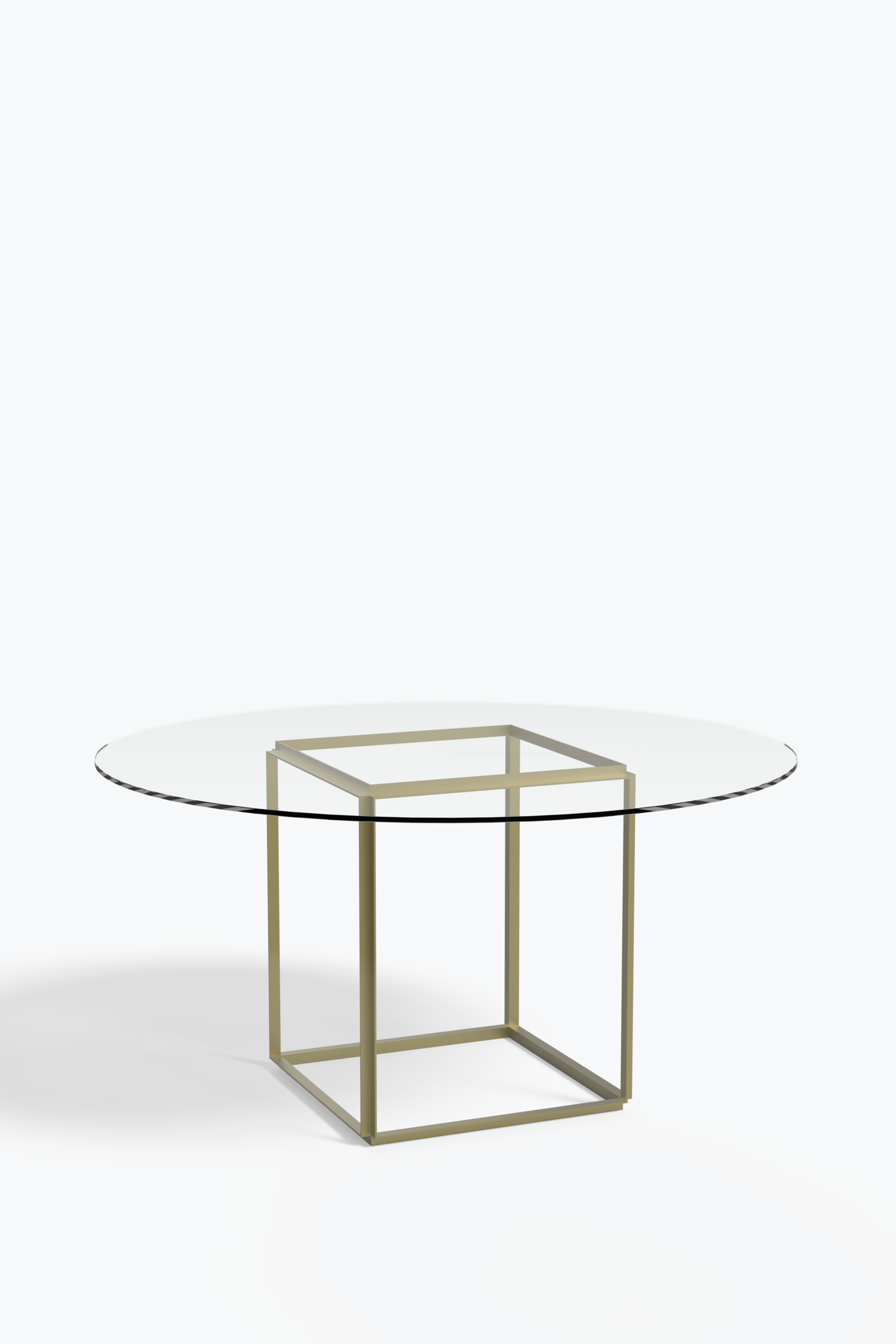 Clear Glass w. Raw gold frame