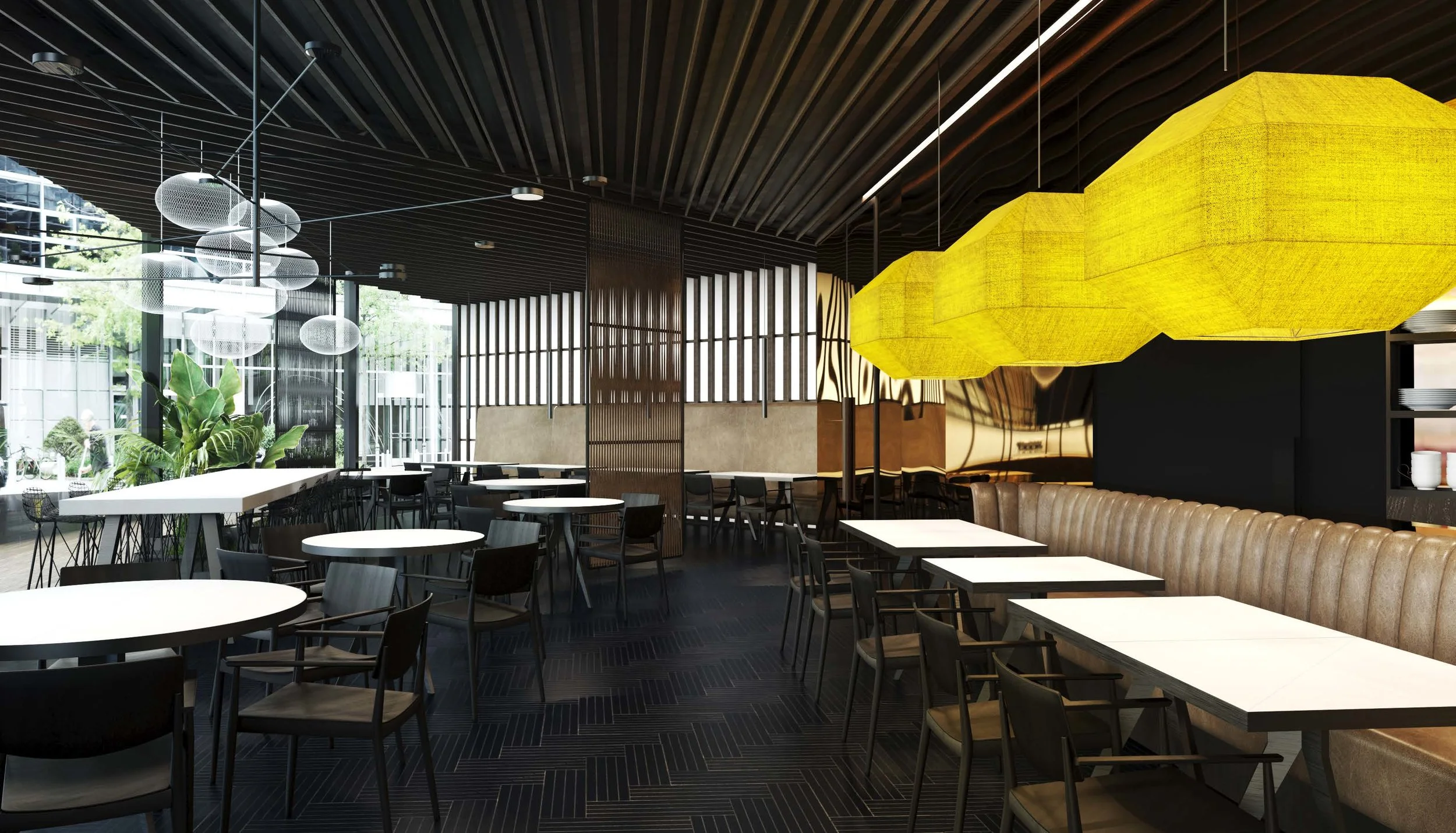 Königstraße, Stuttgart, restaurant, hospitality, asian food, rendering, visualization, Studio Alexander Fehre