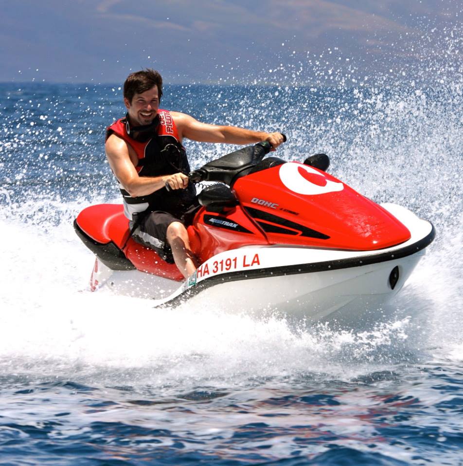 #throwbackthursday #19 - May 30th, 2010 - Hawaii Honeymoon: From bungee jumping in Zimbabwe to marrying a Puerto Rican Papi, Tim was always up for an adventure...this time water skiing with sharks in Maui. #rememberingtim