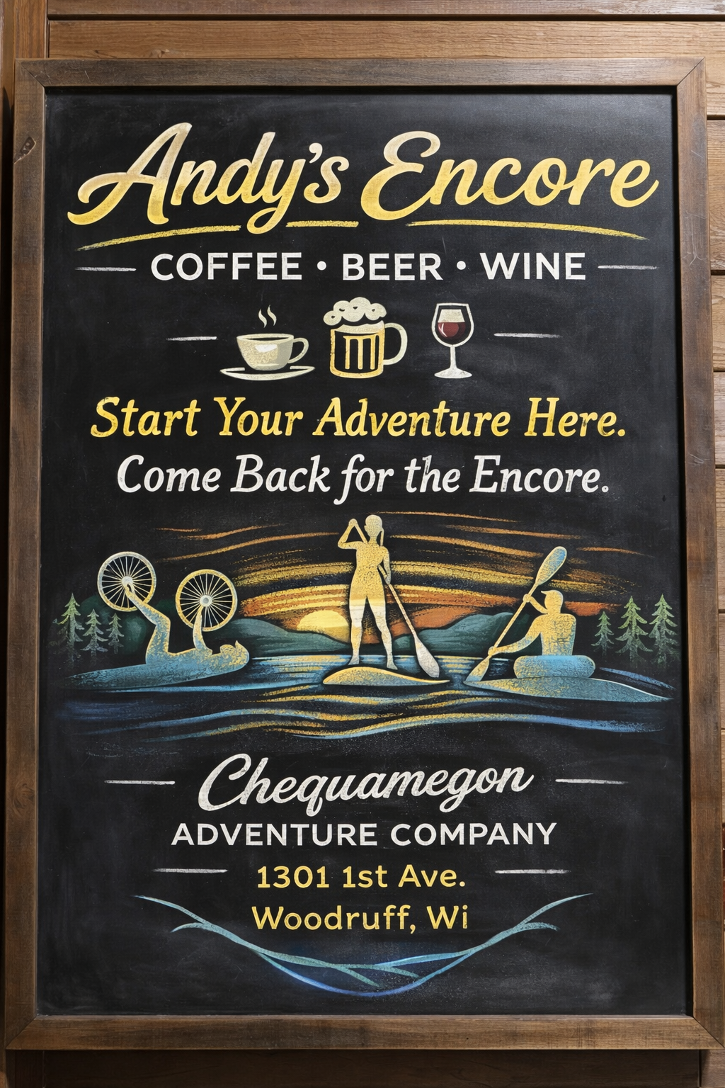 Andy's Encore at Chequamegon Adventure Co. 