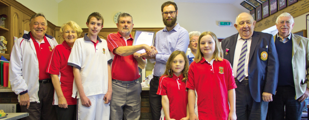 Lindfield Bowling Club - Clubmark Award ceremony
