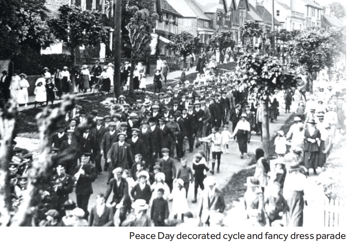Peace Day parade in Lindfield High Street