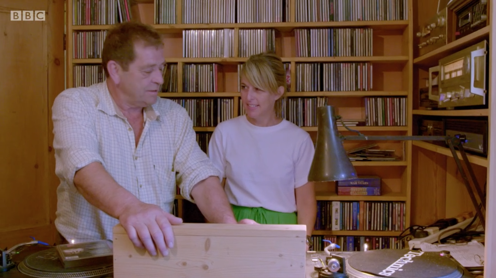 The wonderful Roger from Cornish Duck and his extensive music collection