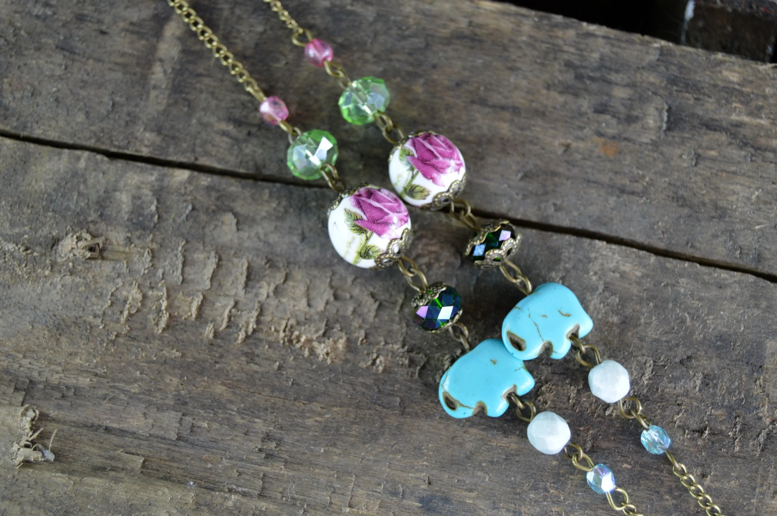 Modern Tea Party Skeleton Key Necklace