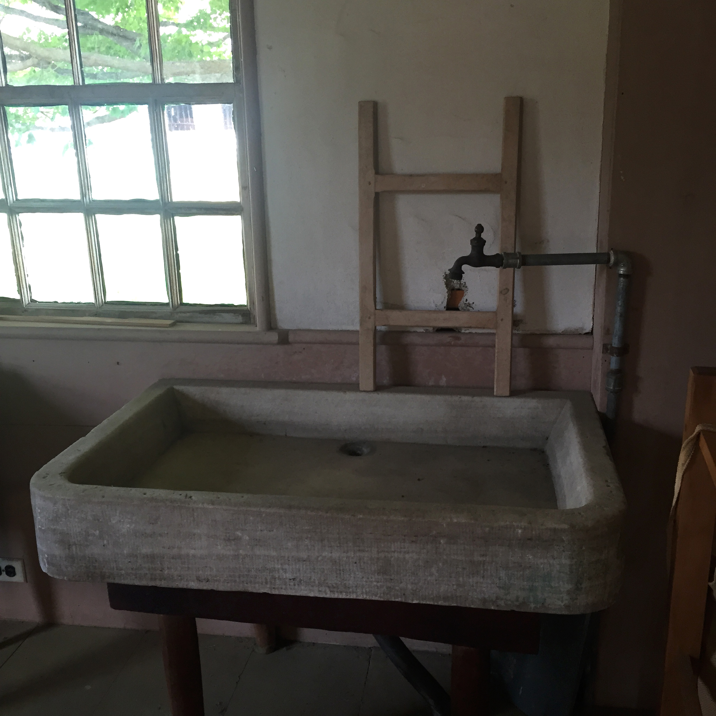 Sink from Sister's Dairy at Hancock Shaker Village.
