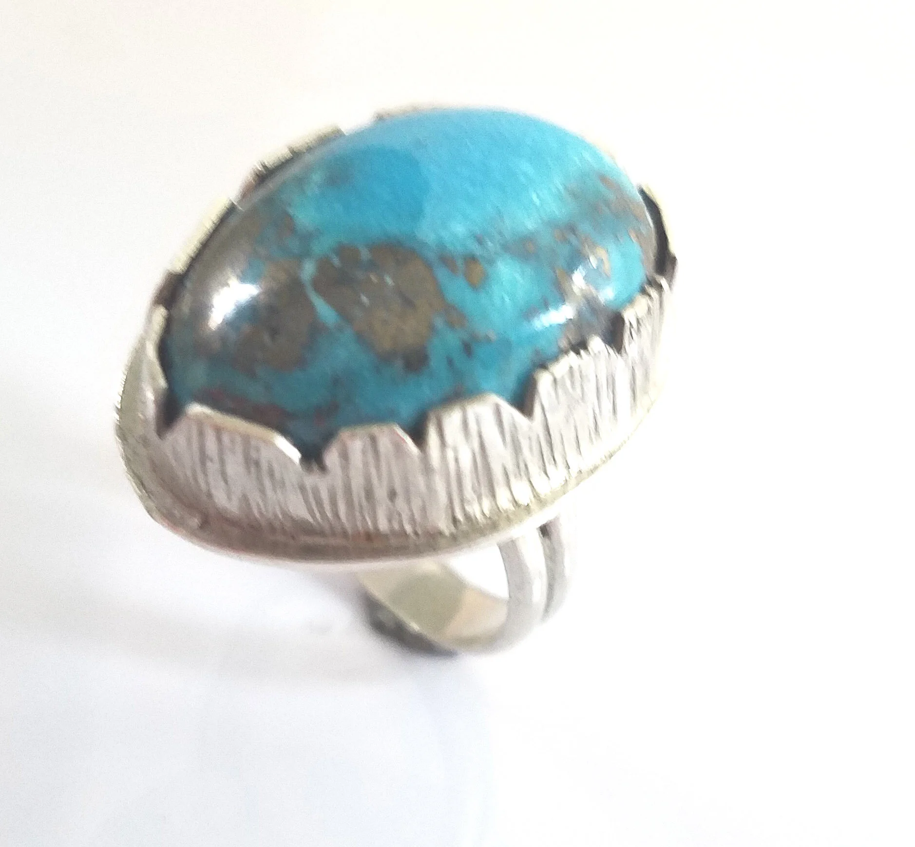 Turquoise Heavy Bezel Ring