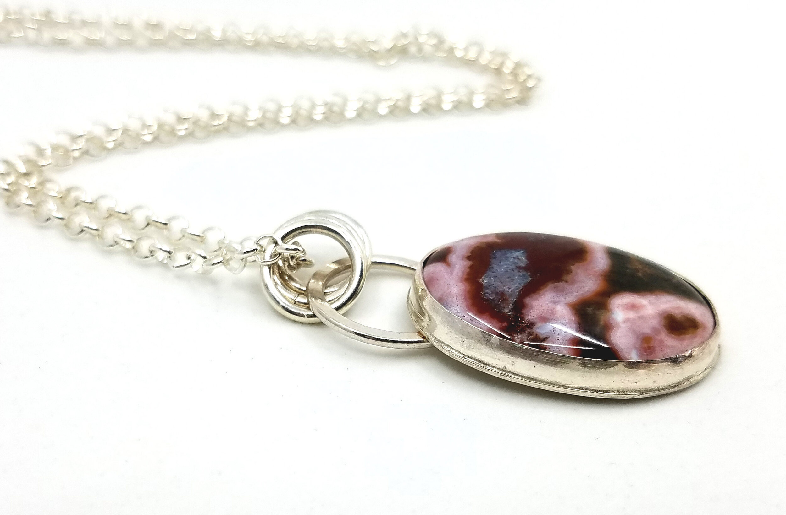 Ocean Jasper Classic Pendant and Chain