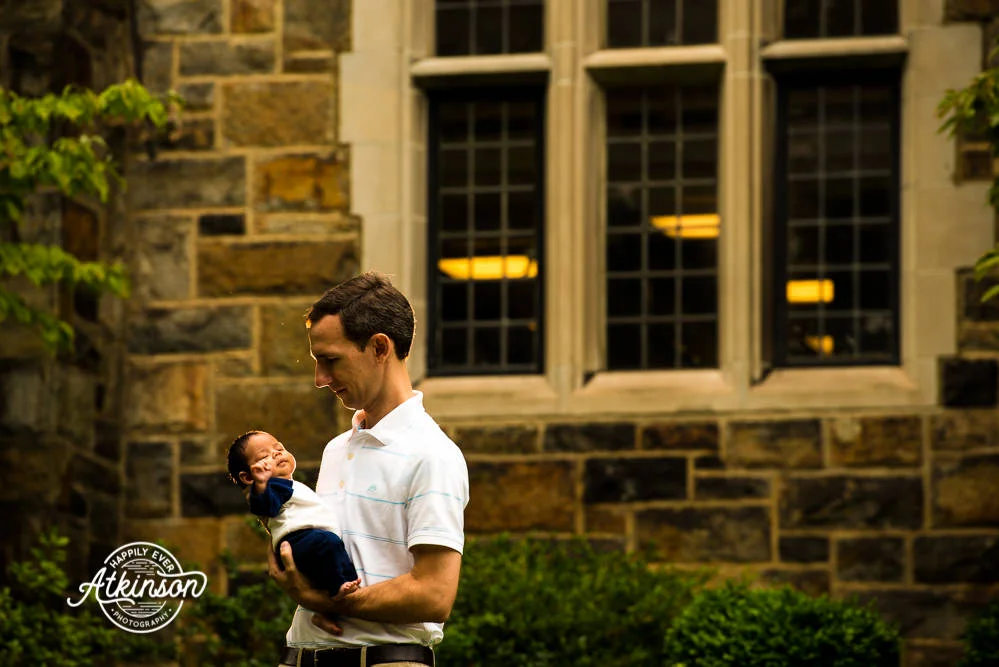 Father and newborn son