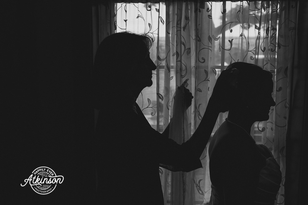 Mom fits the veil