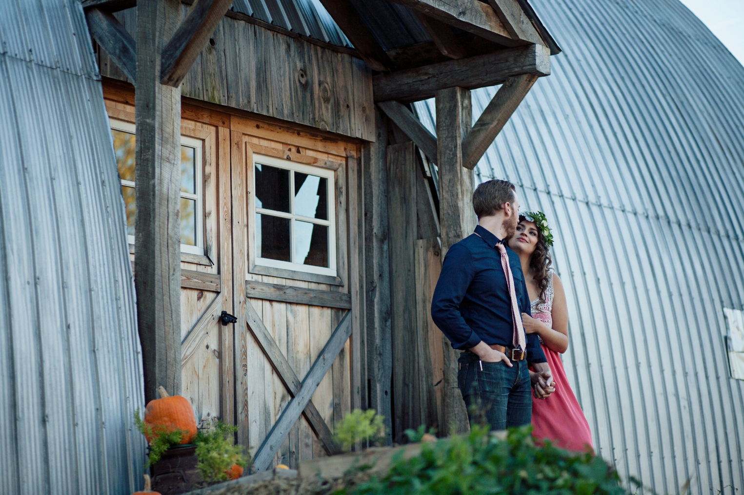 Fall Madison barn wedding photo Emily's Ten Oaks Ranch