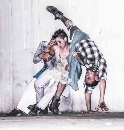 Photo of Kellie Lynch, Nikki Carrara and Luis Antonio. Photo credit: James Lastowski