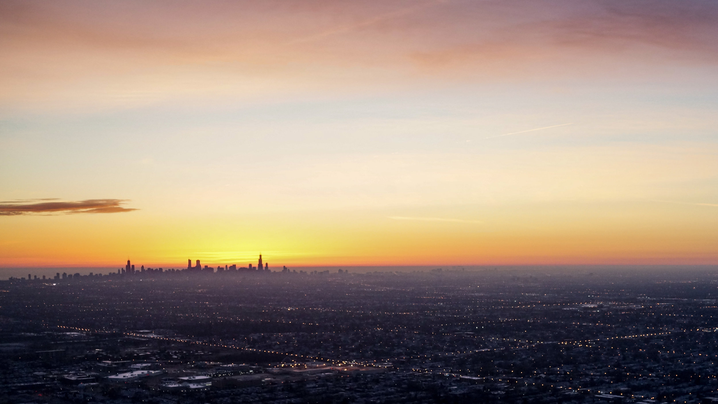 Chicago Skyline during Sunrise