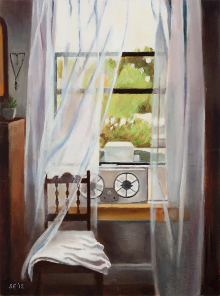 Curtains and Fan