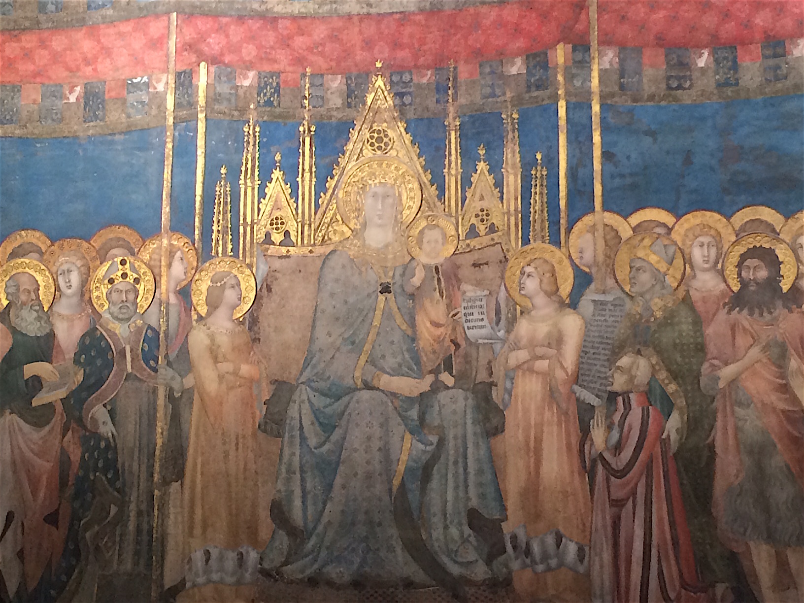 Fresco in a San Gimignano museum. 