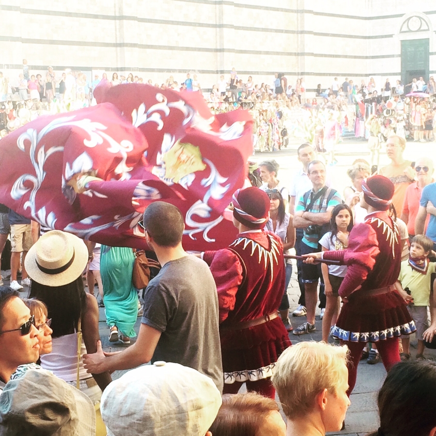 From a parade a few days ago...one of the many Palio events of the week.