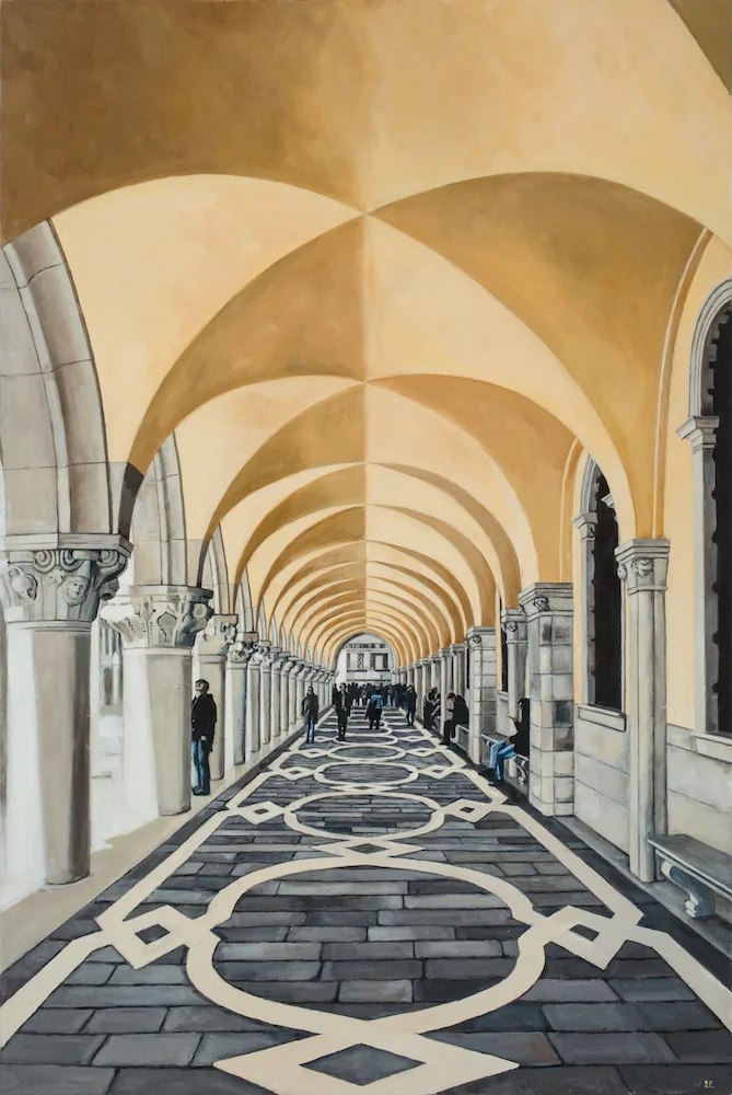 ARCHES, oil on canvas, 2015…one of the many originals available at the show.