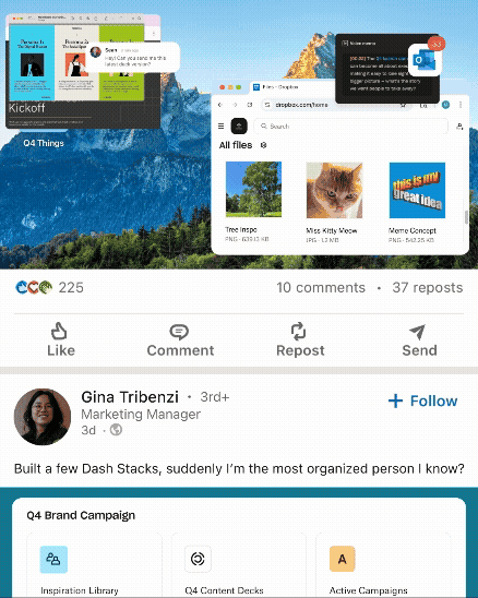 Dropbox Organic Social